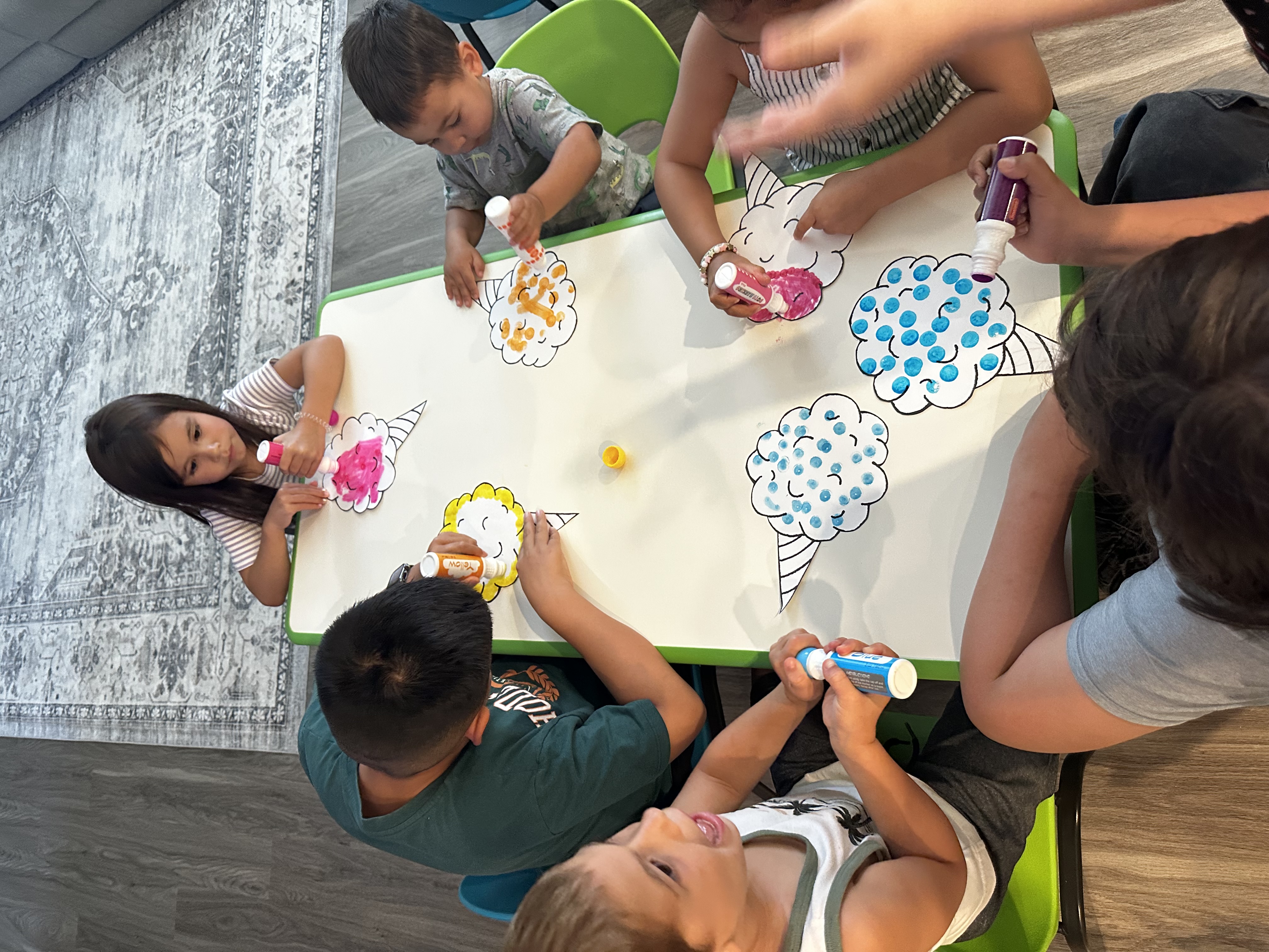 Happy children at daycare